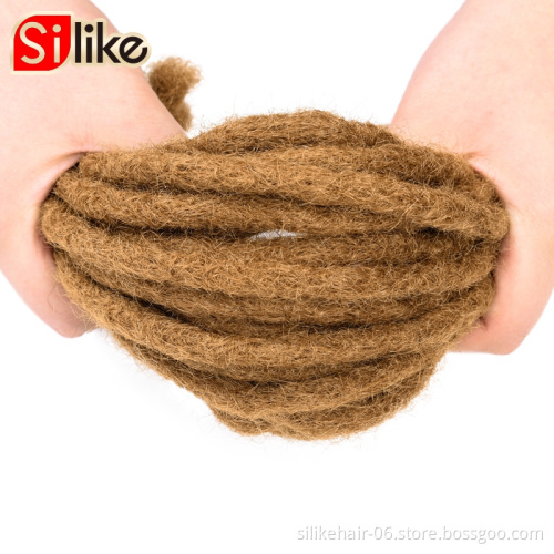 Women Men Fashion Hip-Hop Reggae Black Brown Crochet Braiding Hair 10 Strands Handmade Dreadlocks Synthetic Hair Extensions